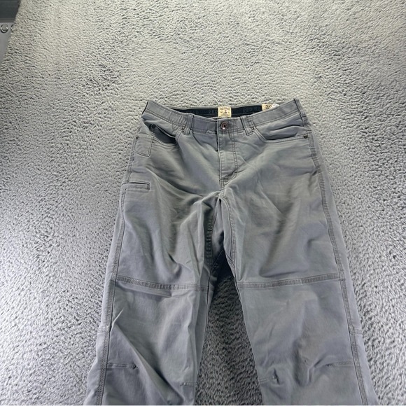 Redhead Pant Mens 30x30 Gray Cotton Khakis Straight Leg Utility Workwear Stretch - Picture 2 of 11